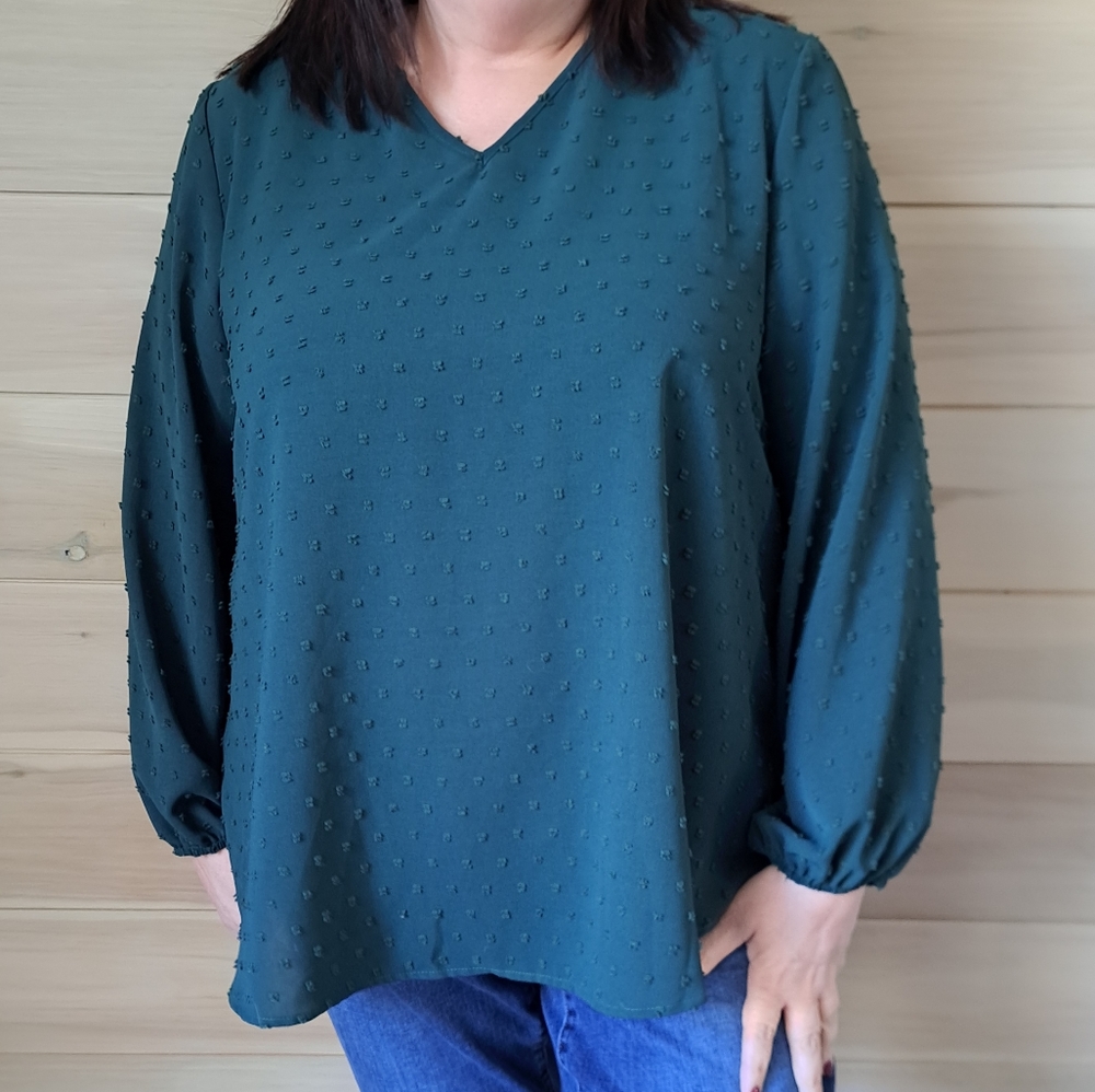 Womens Long Sleeve Blouse 2X and 3X available